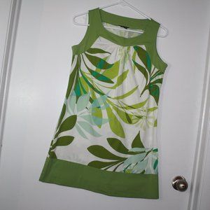 Green and White botanical shift